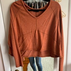 50%OFF Urban Outfitters Drop Shoulder Crop Sweater
